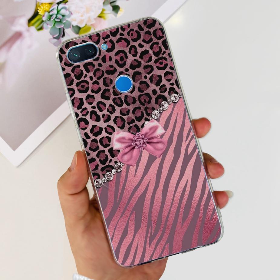 For Xiaomi Mi 8 Lite Case Cute Painted Cover Clear Silicone Phone Case For Xiaomi Mi 8 Lite 8Lite Back Cover 6.26'' Fundas Coque