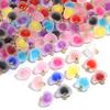 10Pcs Acrylic Frosted Colorful Heart Charms Round Charms For Jewelry Making DIY Bracelet Necklace Earrings Pendants Accessories