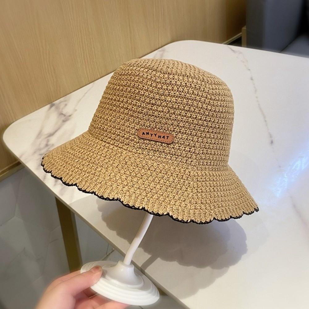 Breathable Fisherman s Hat Foldable Outdoor Sun Hat Casual Knit Bucket Hat хаки