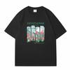 Damen Cartoon T-Shirt lässige Damen Kurzarm Tops Mode T-Shirt behält bedrucktes T-Shirt beige Street Trend Sommer