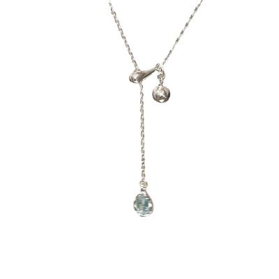 Eine Träne Halskette verblasst nicht, Damen Sommer High-End Sinn Neue verstellbare Schlüsselbeinkette