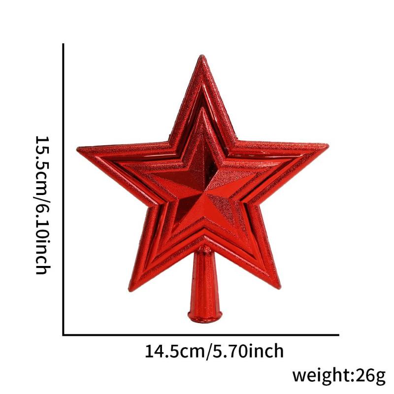 2026 Weihnachten Noel Glitzer Weihnachtsbaumspitze Eisenstern Weihnachtsdeko für Zuhause Weihnachtsbaumschmuck Navidad Neujahr