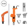 3-in-1 Elektrischer Unkrautbrenner-Stab mit Ergonomischem Griff 1500W Hohe Leistung Temperatur Einstellbar Garten Elektrischer Unkrautbrenner mit Düsen-Set