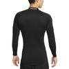 Nike Slim Fit Mock Neck Long Sleeve Fitness T-Shirt Men Tops Black FB7909-010