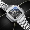 CHENXI Square Chronograph Men's Watches Multifunctional Date Luminous Waterproof Sport Business Quartz Wristwatch Reloj Hombre