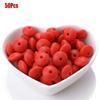 50pcs/lot 12mm Silicone Spacer Beads for DIY Charms Newborn Nursing Accessories Necklace Pacifier Chain Teething Toy BPA Free