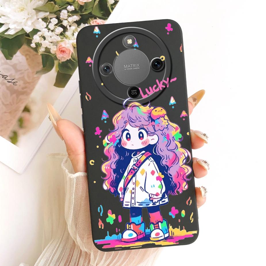 For Honor X9d Case Magic8 Lite Cute Fashion Cartoon Cover Soft TPU Phone Case For Honor Magic 8 Lite X 70 HonorX9d HonorX70 Bags