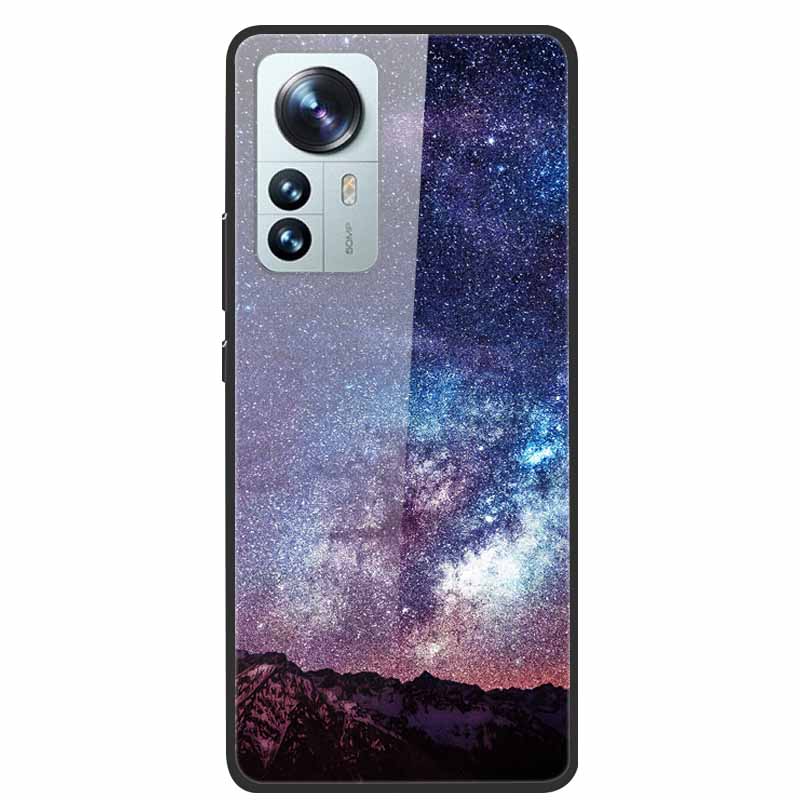 For Redmi Note 12S Case Tempered Glass Hard Back Cover for Xiaomi Redmi Note 12 Note12 Pro 4G 5G Phone Cases Note12S 12 S 12Pro