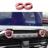 Fit For Ford Focus  RED 2pcs Aluminum Alloy Volume Button Controller Cover