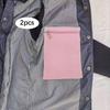 2 Pieces Sew in Pocket with Zipper,Travel,Security for Jackets Coats Sweatshirts Practical