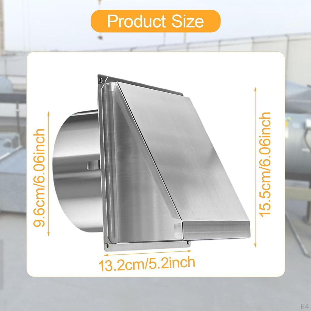 Outdoor Dryer Vent Accessory with Easy Installation Features