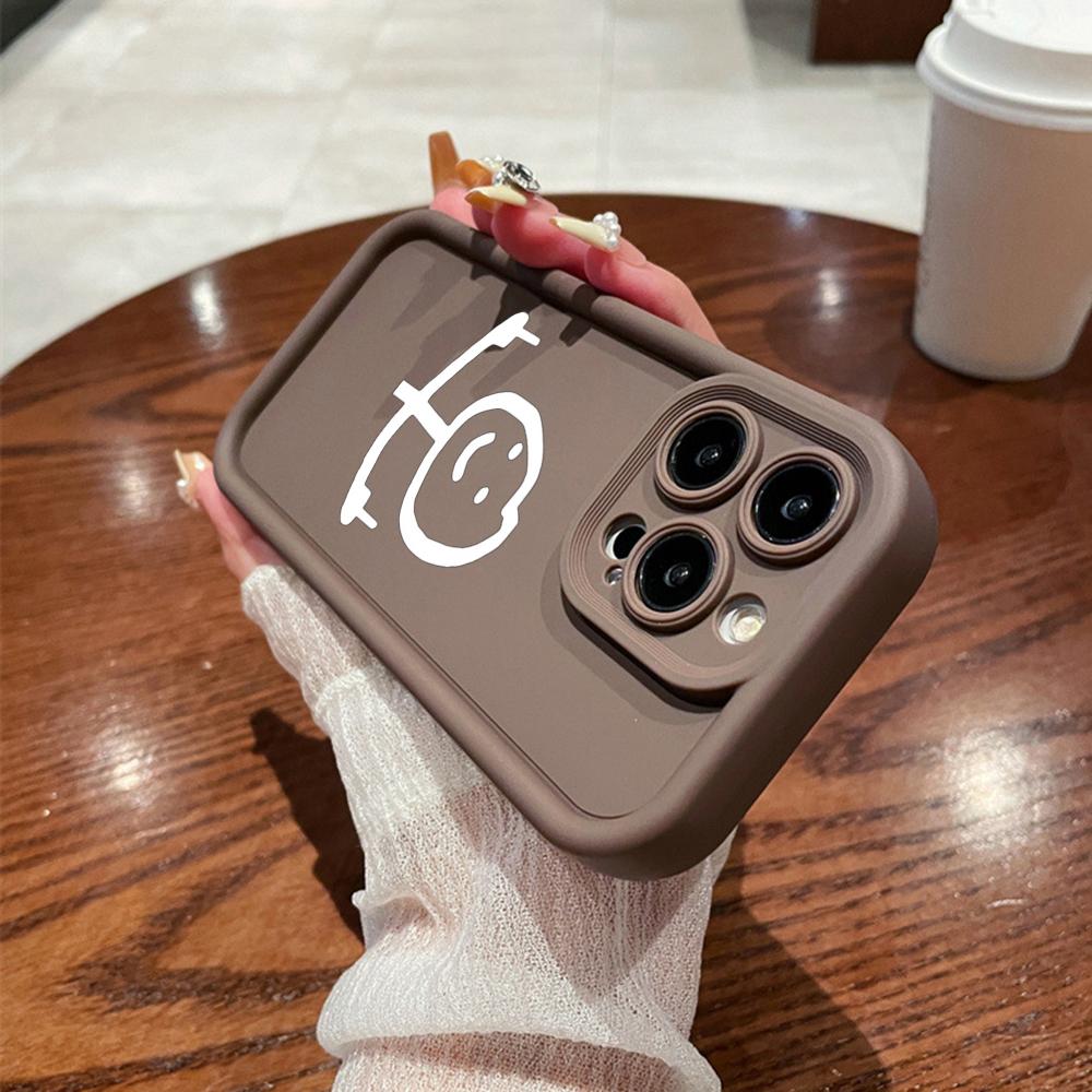 N78 Cartoon Matchman Soft Angel Eyes Phone Cases for iPhone 15 14 12 11 Pro Max 13 Mini 7 8 6S Plus XS Max XR SE Shockproof Bumper Cover