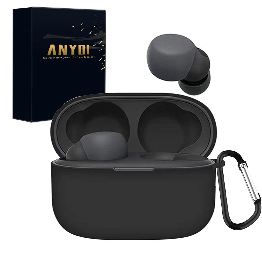 ANYOI Sony LinkBuds S Silicone Charging Drop Carabiner Lost Storage Linkbuds S Protective Case WF-LS900N Case, Material, Compatible, Waterproof,