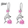 Korean Version Earrings 1 Pair Style Hook Dolphin Design Formal