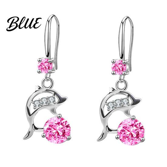 Korean Version Earrings 1 Pair Style Hook Dolphin Design Formal