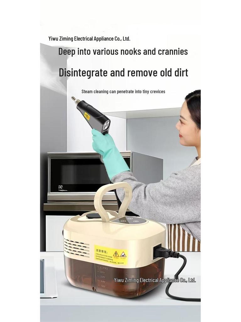 3.5BAR Dual Control Digital Display Steam Cleaner - High Temperature & Pressure for Efficient Cleaning