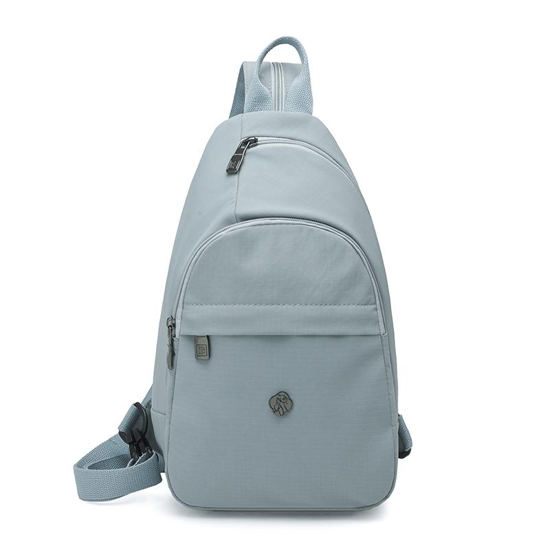 Solid Color Backpack Multi-functional Chest Bag Women's Shoulder Crossbody Bag