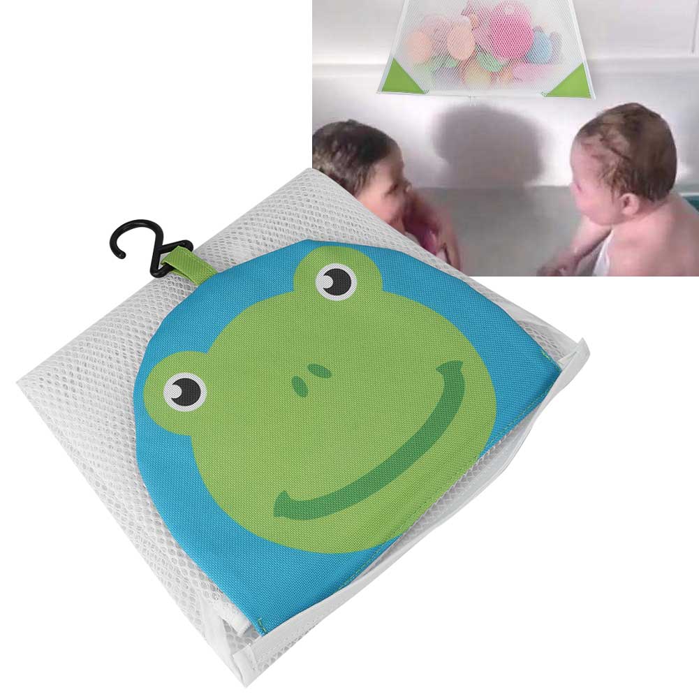 Síťka na ukládání hraček do koupelny Síťka Držák na hračky do vany Koš Organizér Úložná taška Zelená