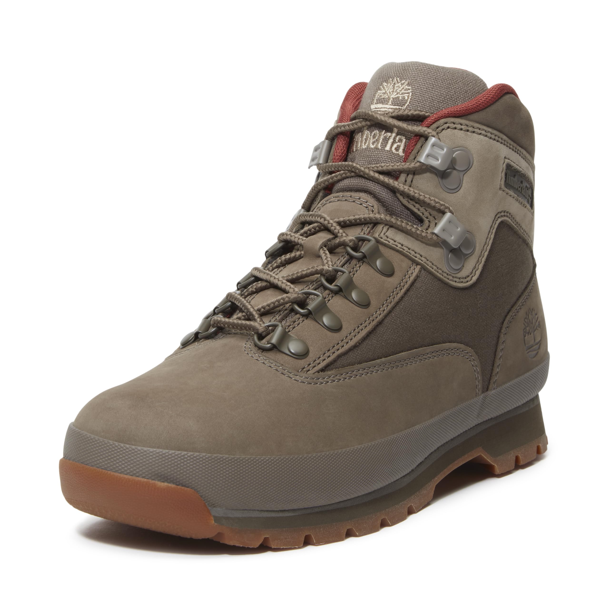 

Мужские ботинки Timberland Euro Hiker Mid оливковые, TB0A6DYHEO81, нубук, 7.0/25.0см