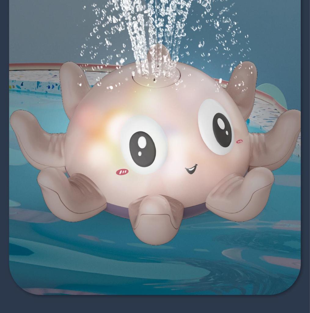 Letnia Elektryczna Ośmiorniczka do Kąpieli dla Niemowląt ze Światłami i Muzyką