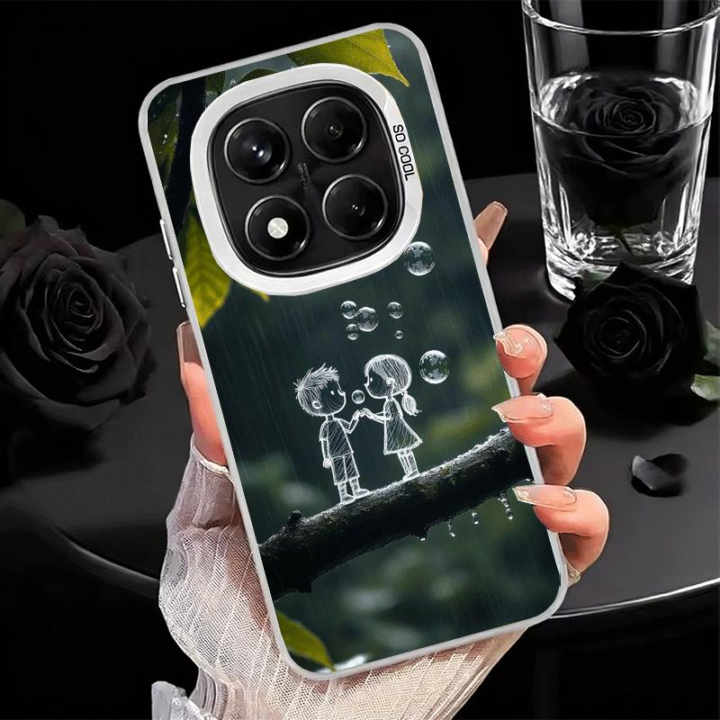 

Nature Cute Child Painting Style Soft Phone Case for Xiaomi Redmi Note 13 14 15 Pro Plus 12S 12 11S 11 11T 10S 10 Shockproof Cov Redmi Note 15 4G