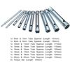 Steel Tubular Box Wrench 10 Pcs DIY Polished Finish