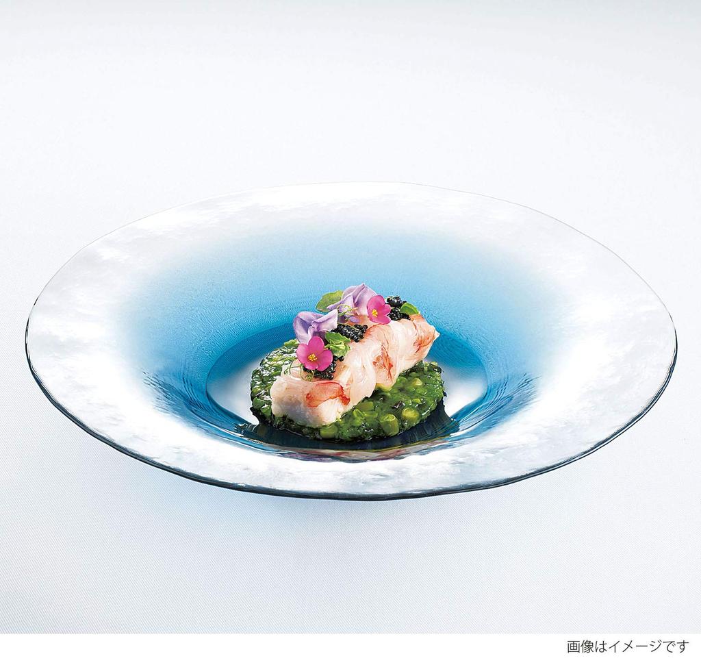 Toyo Sasaki Glass FUTAE Lid Bowl 250 Made In Japan Large Plate Round Plate Dish Glass Plate Tableware 46056WSHB