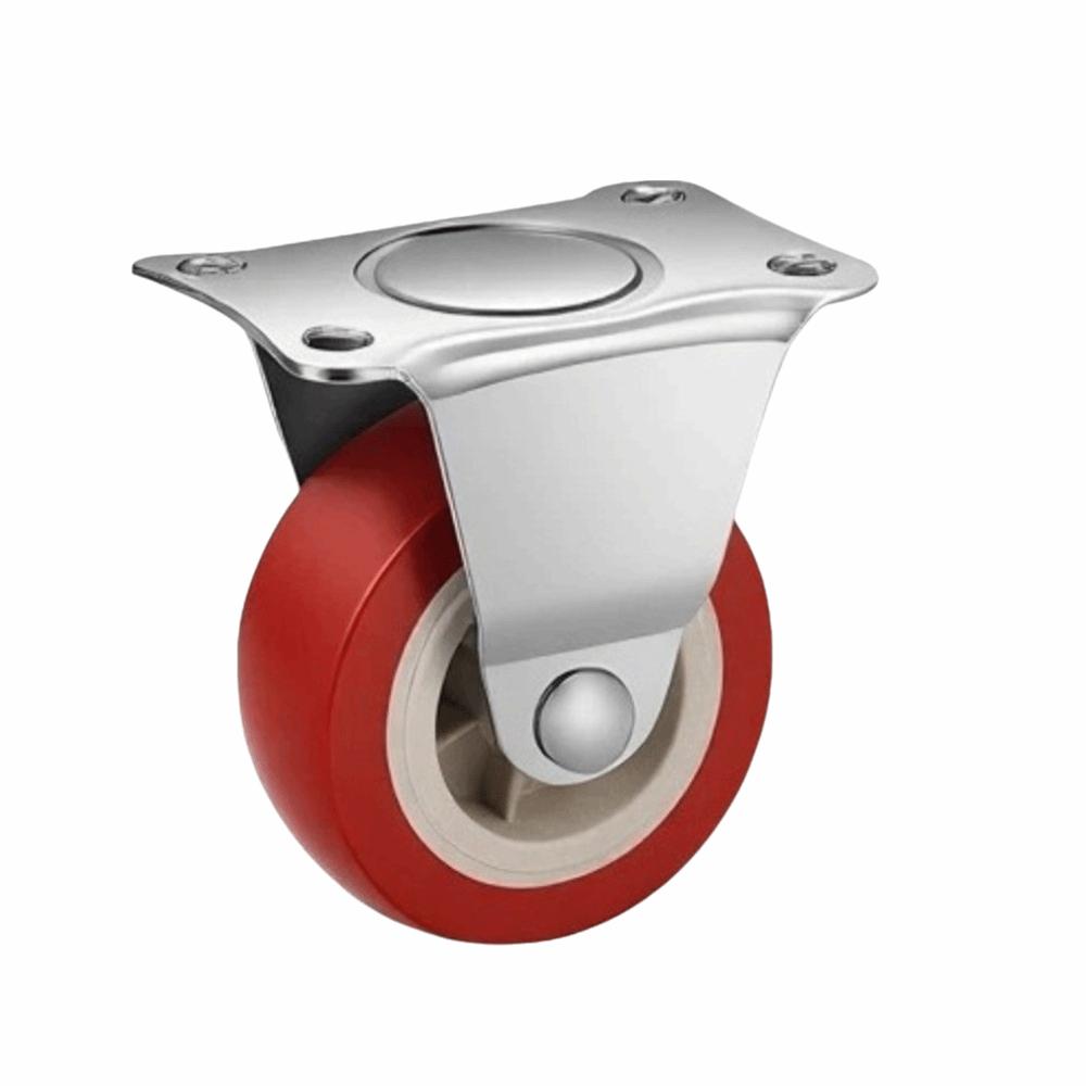 4pcs Quality 1.5 inches Wheel Caster Wear Resistant PVC Rubber Rotating Wheels Quiet Heavy Duty Swivel Casters Furniture