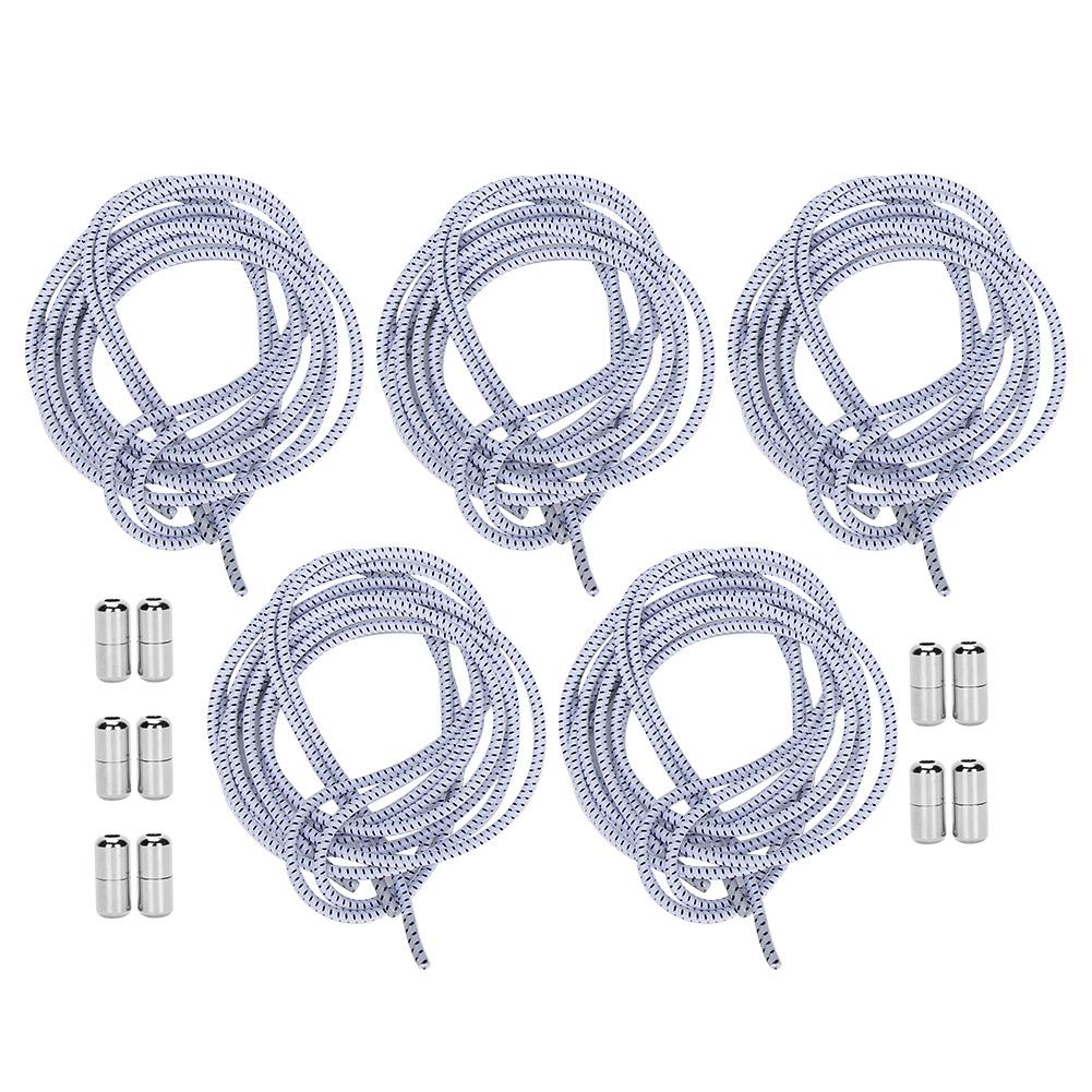 10 шт. Эластичные шнурки для обуви с фиксаторами-капсулами, быстро завязывающиеся, не требующие завязывания
