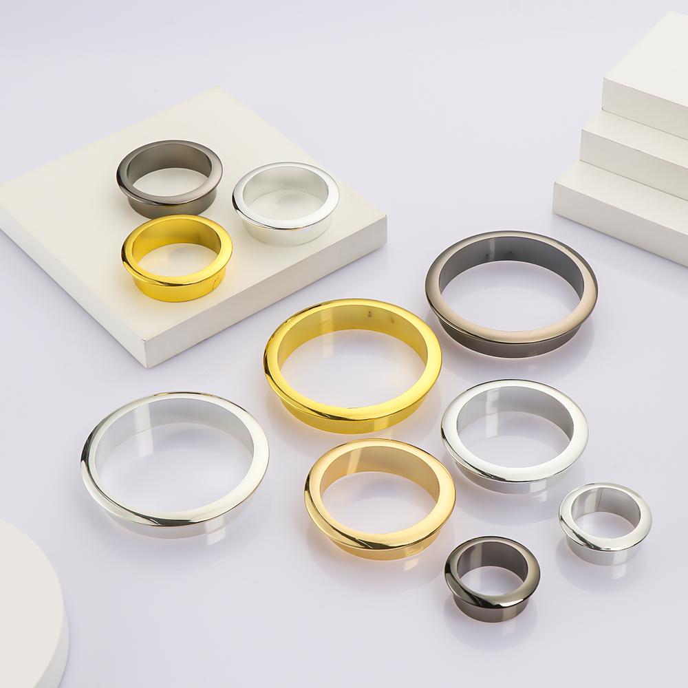 25-80MM Computer Grommet Table Cable Outlet Port Desk Wire Hole Cover Buckle Line Organizer Desk Table Cable Fastener Hardware