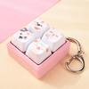 Cute Dog Squeeze Keychain Creative Stress Relief Fidget Pendant Mini Sensory Toy for Handbags Kids Party Gifts
