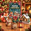 Artistic Paper Folding Tools Christmas Origami Set for Beginners, DIY Holiday/Nativity Scene/Gingerbread Candy Easy Instructions Beginners Craft Kit,