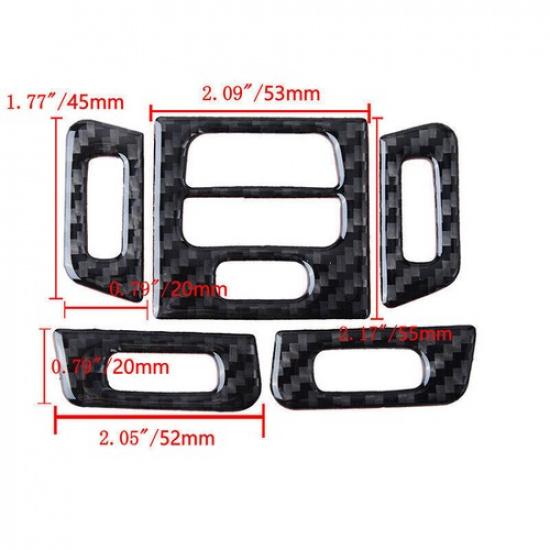 Real Carbon Fiber Dashboard Air Vent Outlet Panel Trim for  BMW 3 Series E90 E92