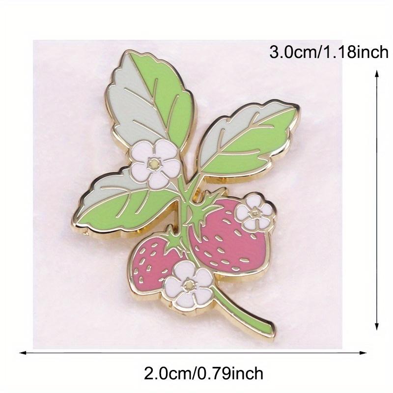 Cute Fruit Plant Strawberry Brooch Badge Pins Accessories Gift