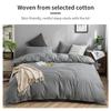100% Cotton Bedding Set 3Pcs,Duvet Cover,Skin Friendly Breathable,2 Pillowcases,Twin Full Single Double Size,Solid Color