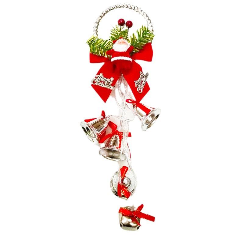 Large Double Christmas Bells Ornaments: Door & Tree Hanging Decor
