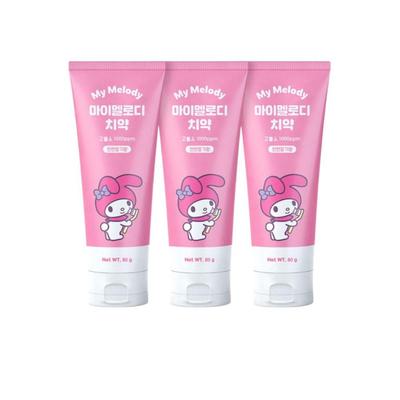 My Melody Kinderzahnpasta Erdbeergeschmack 80g 3 Stück