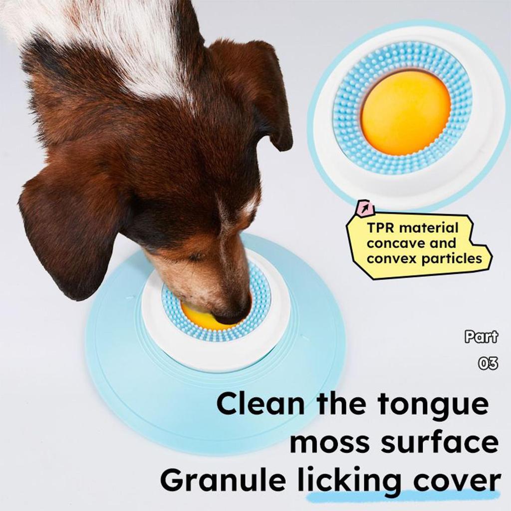 Licking Mat for Dogs Slow Eating Dog Lick Bowl with Suction Cup Anti-Choking Pet Enrichment Toys for Bathing Grooming
