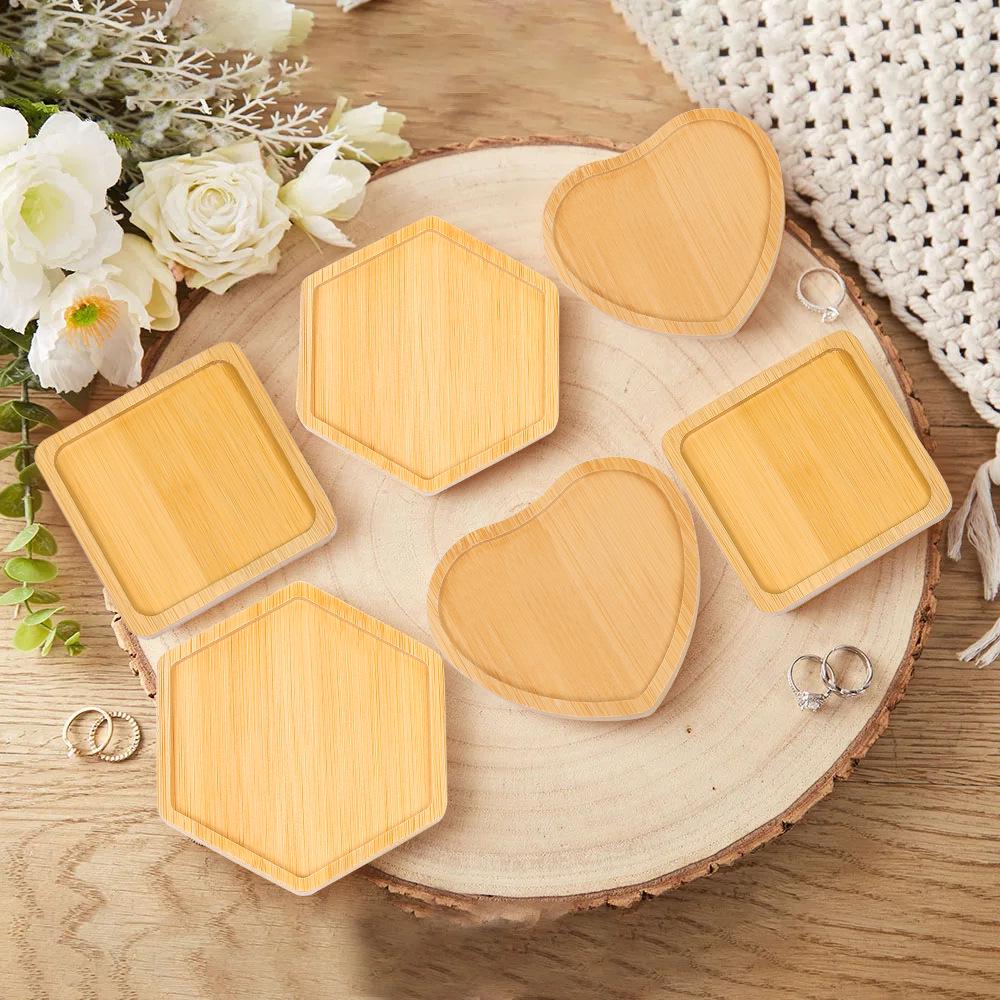 Handmade Bamboo Mosaic Coaster - Round or Rectangular Heat Insulation Mat