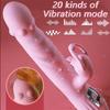 Vibrator with Tongue Licking 20+20 Speed Vaginal Massager Clitoral Licking Stimulation Dildo Sex Toy Female