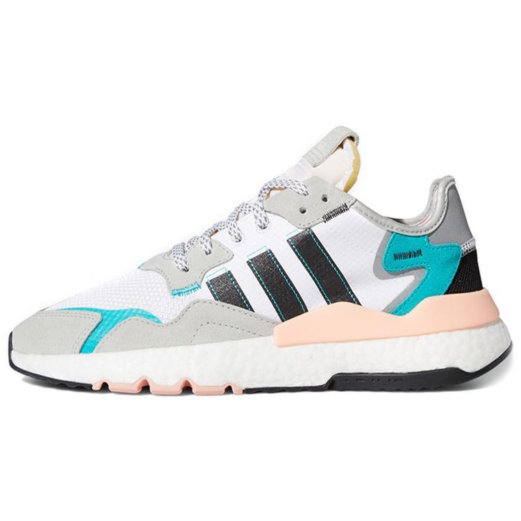 adidas Nite Jogger White Hi-Res Aqua Men s FV3852 EU 37⅓