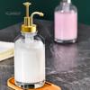 2 Stück 17 Unzen Kaffee-Sirup-Spender, Klarglas-Sirup-Pumpflasche, Kaffee-Bar-Zubehör, Shampoo-Spender für Zuhause, Hotel, Restaurant