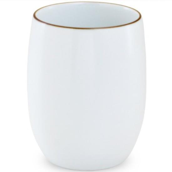 

Hakusan Porcelain Natsume Yunomi White x Hasami Made in Japan (Large), Matte, Approx. 6.8 8.5cm, Basic, Ware, белый
