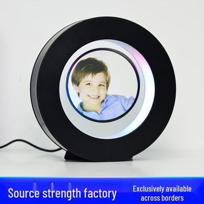 Magnetischer Schwebender Runder Leuchtender Bilderrahmen - Kreative Heimdekoration und Geschenk