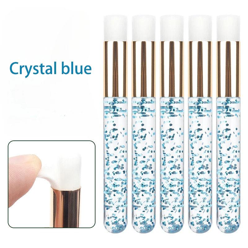 Wholesale 5pcs Crystal Microbrush Eyebrow Lash Makeup Brush Extension Eyelash Cleaning Brush Lash Wash Shampoo Clean Applicator