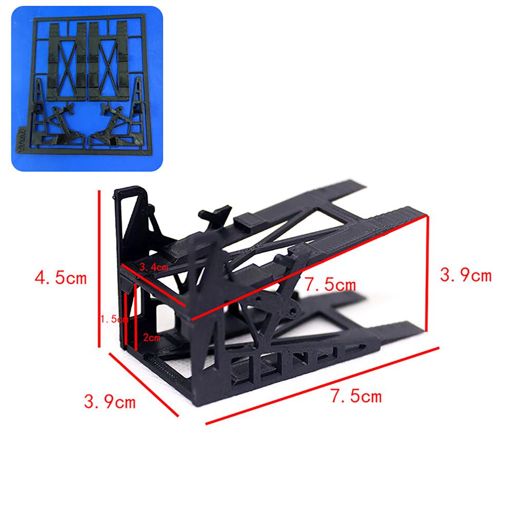 3D Printed Double-Layer Parking Rack Display Stand for 1:64 Scale Diecast Model Cars Diorama Accessory
