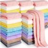 Vintage Cartoon Themed Polyester Fingertip Towels, 200 GSM Soft and Durable Hand Towels with High Absorbency, 9.8-Inch Assorted Patterns