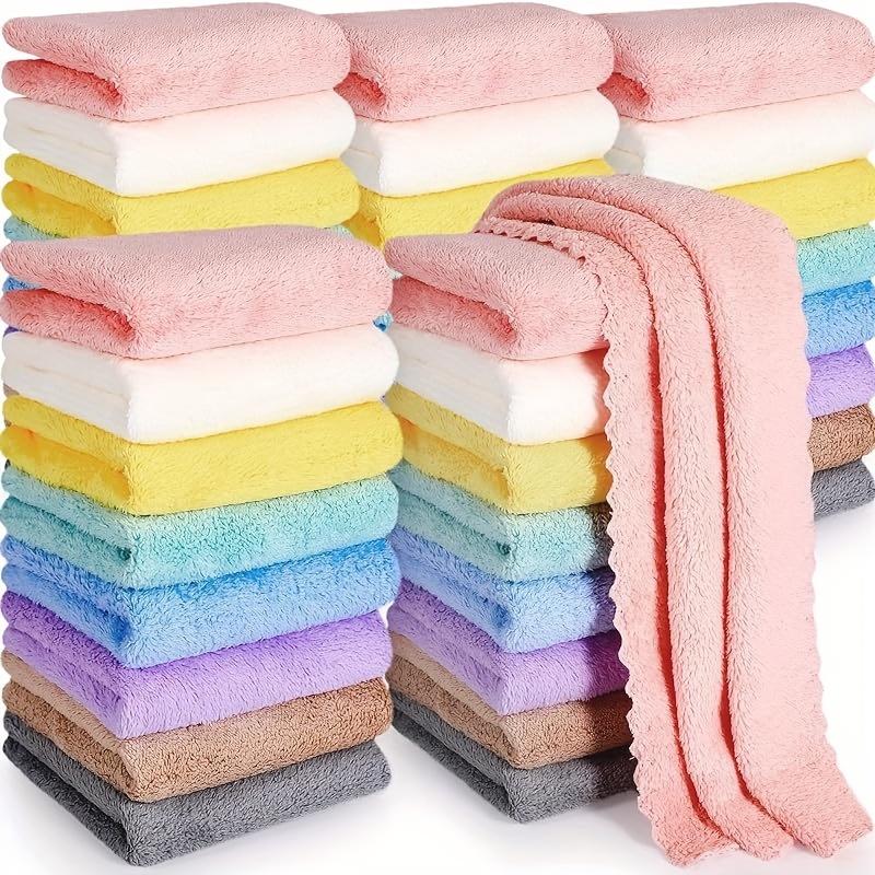 Vintage Cartoon Themed Polyester Fingertip Towels, 200 GSM Soft and Durable Hand Towels with High Absorbency, 9.8-Inch Assorted Patterns