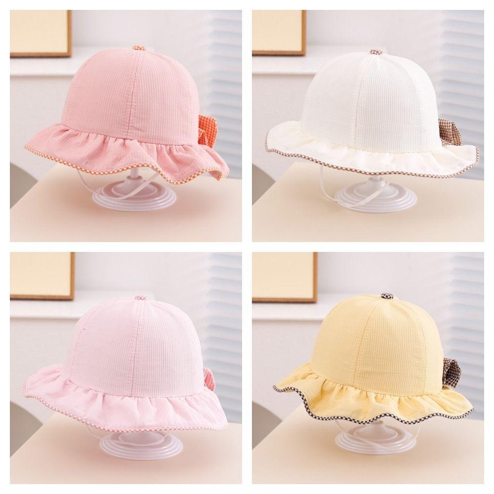 Wide Brim Kids Bucket Cap UV Protection Baby Fisherman Hat Children Sun Visor Hat  Outdoor
