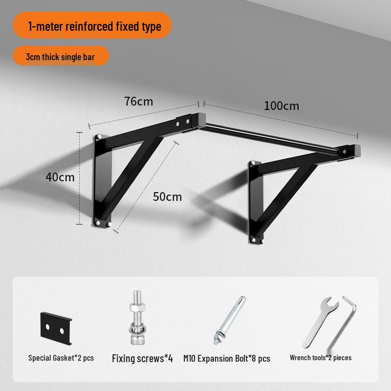 Wall-Mounted Indoor Pull-Up Bar: Fitness Equipment for All Ages